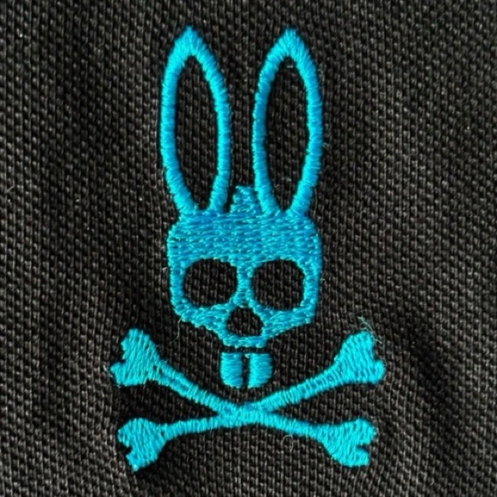 Psycho Bunny By Robert Godley Polo Shirt Black color 100% Peruvian Cotton | (6) - Picture 2 of 14
